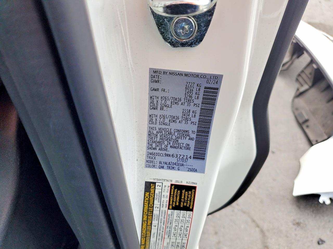 2024 NISSAN FRONTIER