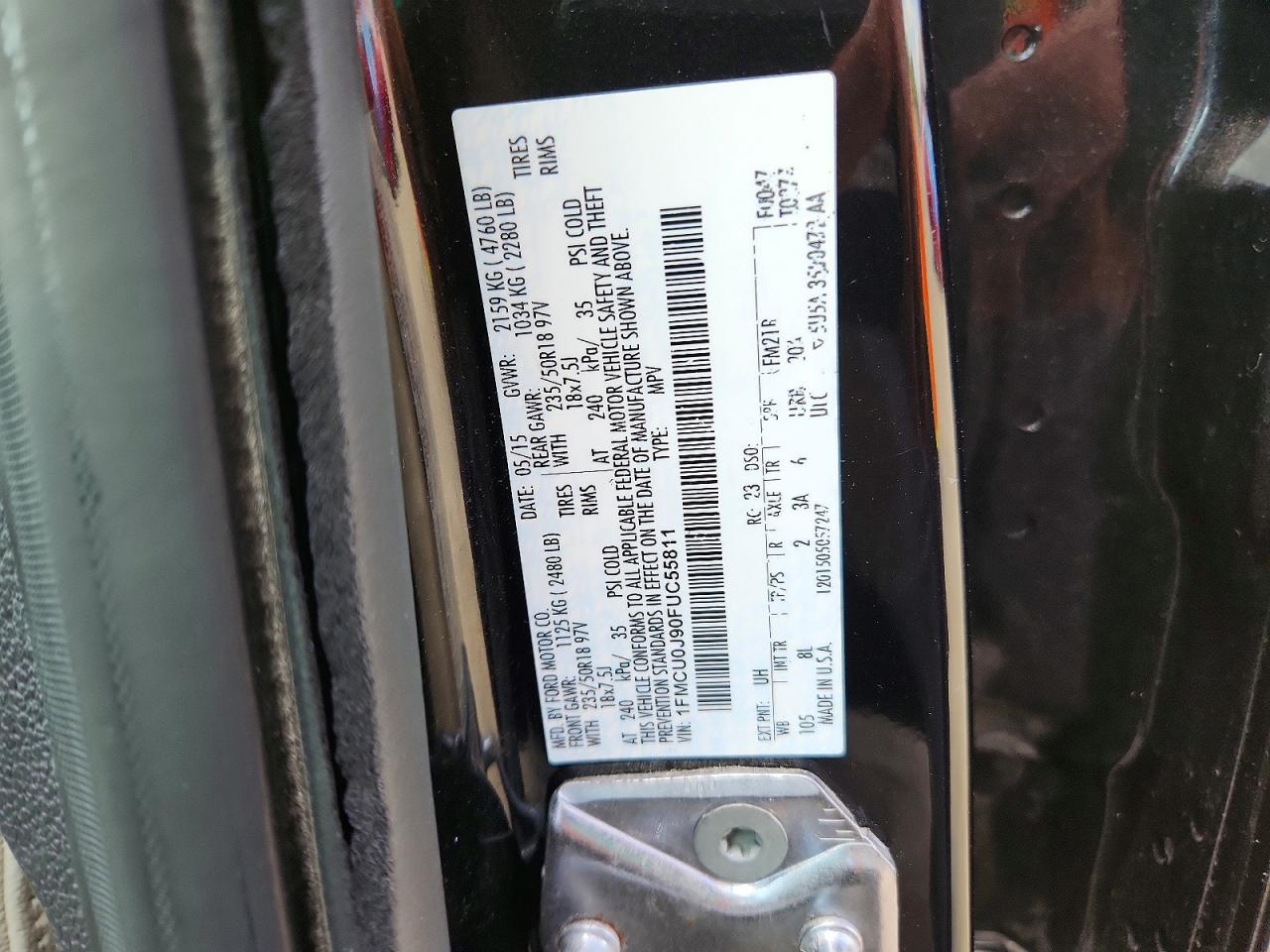 2015 FORD ESCAPE