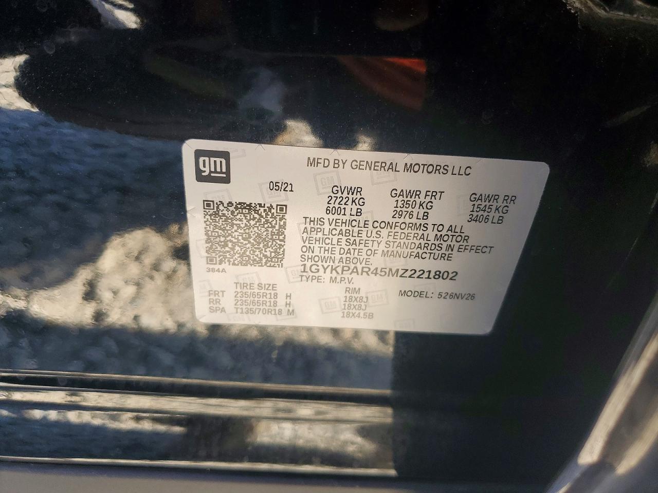 2021 CADILLAC XT6