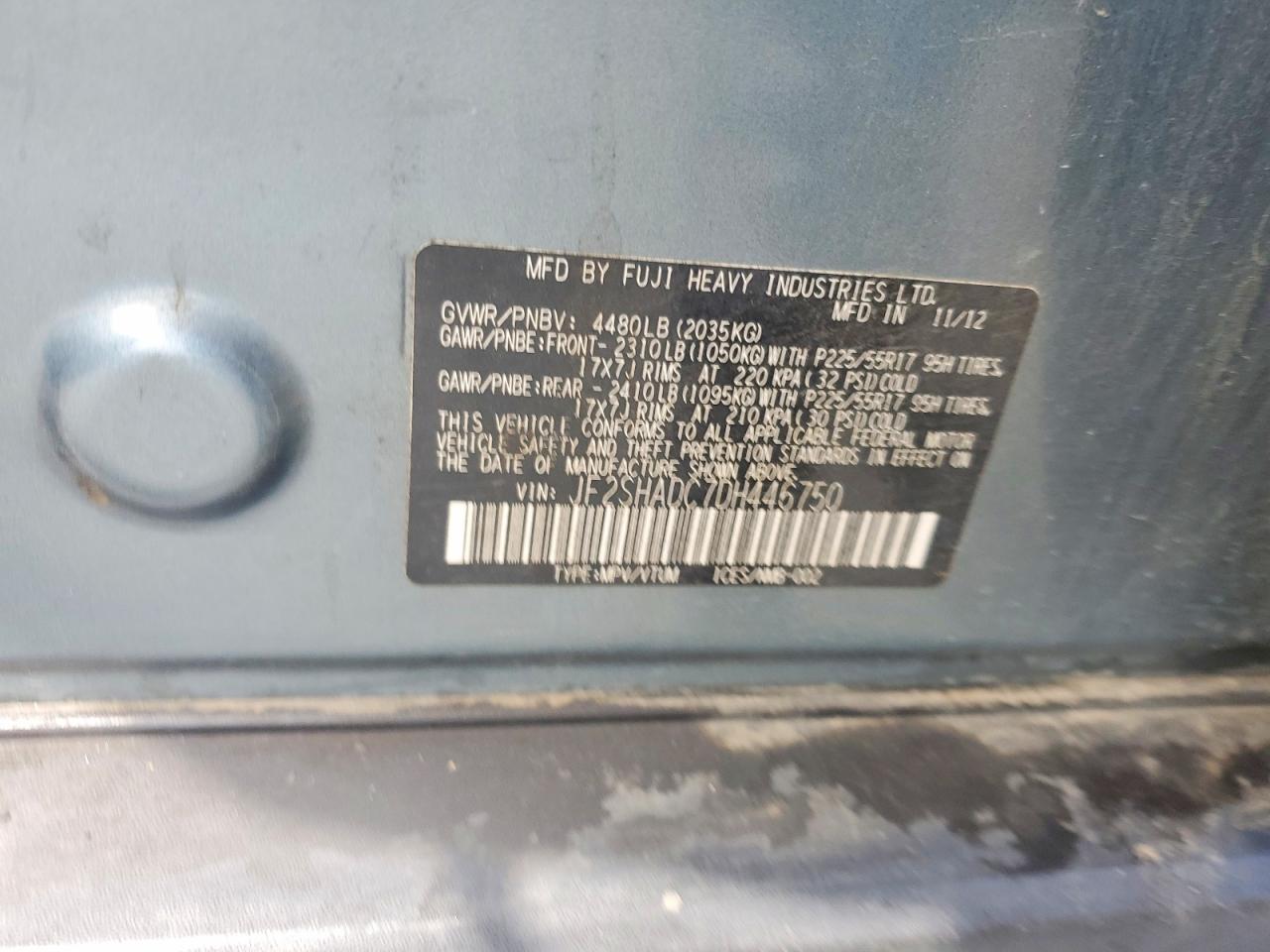 2013 SUBARU FORESTER
