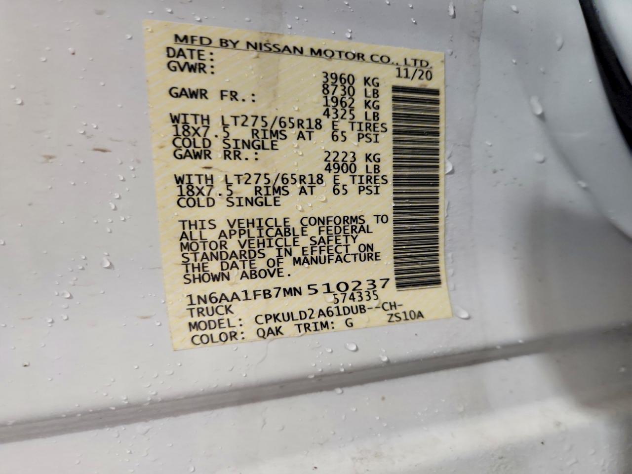 2021 NISSAN TITAN