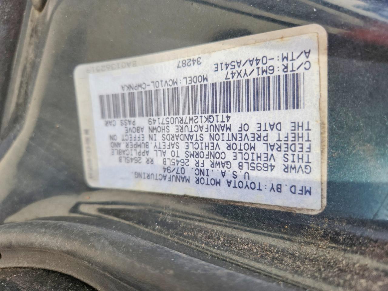 1994 TOYOTA CAMRY