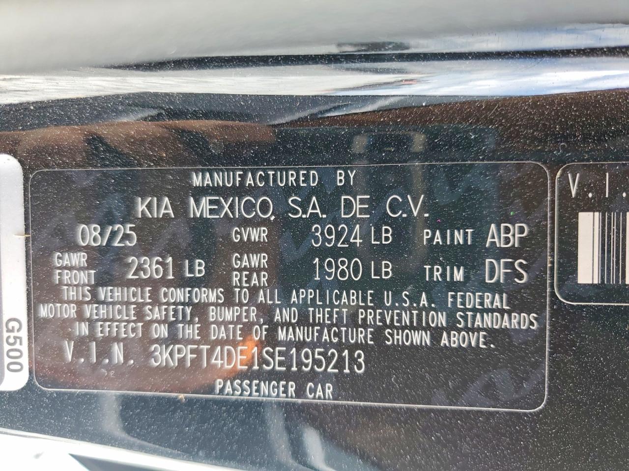 2025 KIA ALL OTHER