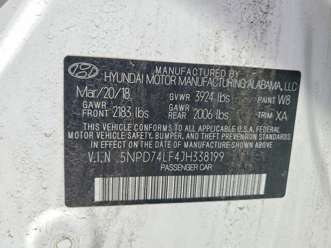 2018 HYUNDAI ELANTRA
