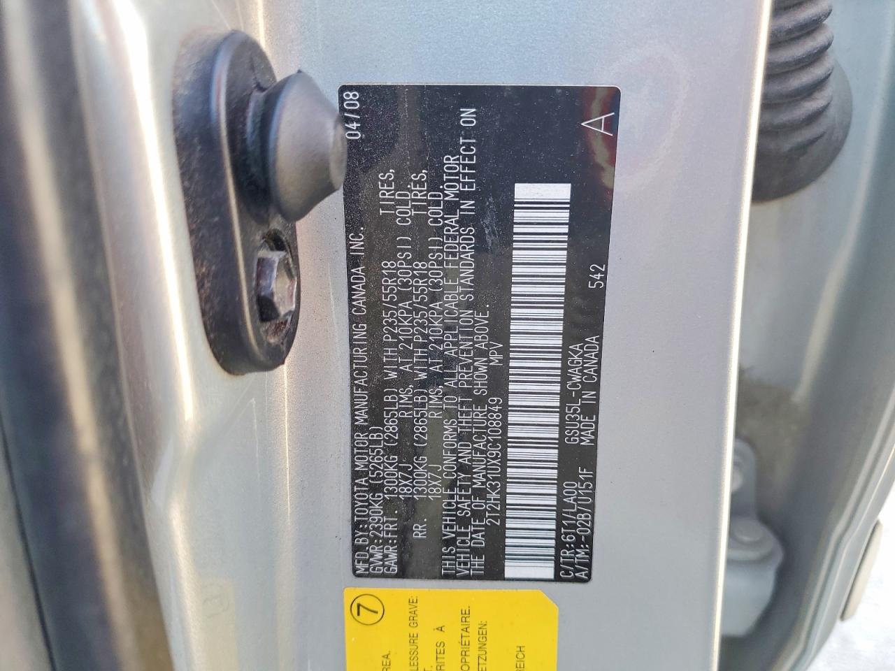 2009 LEXUS RX350