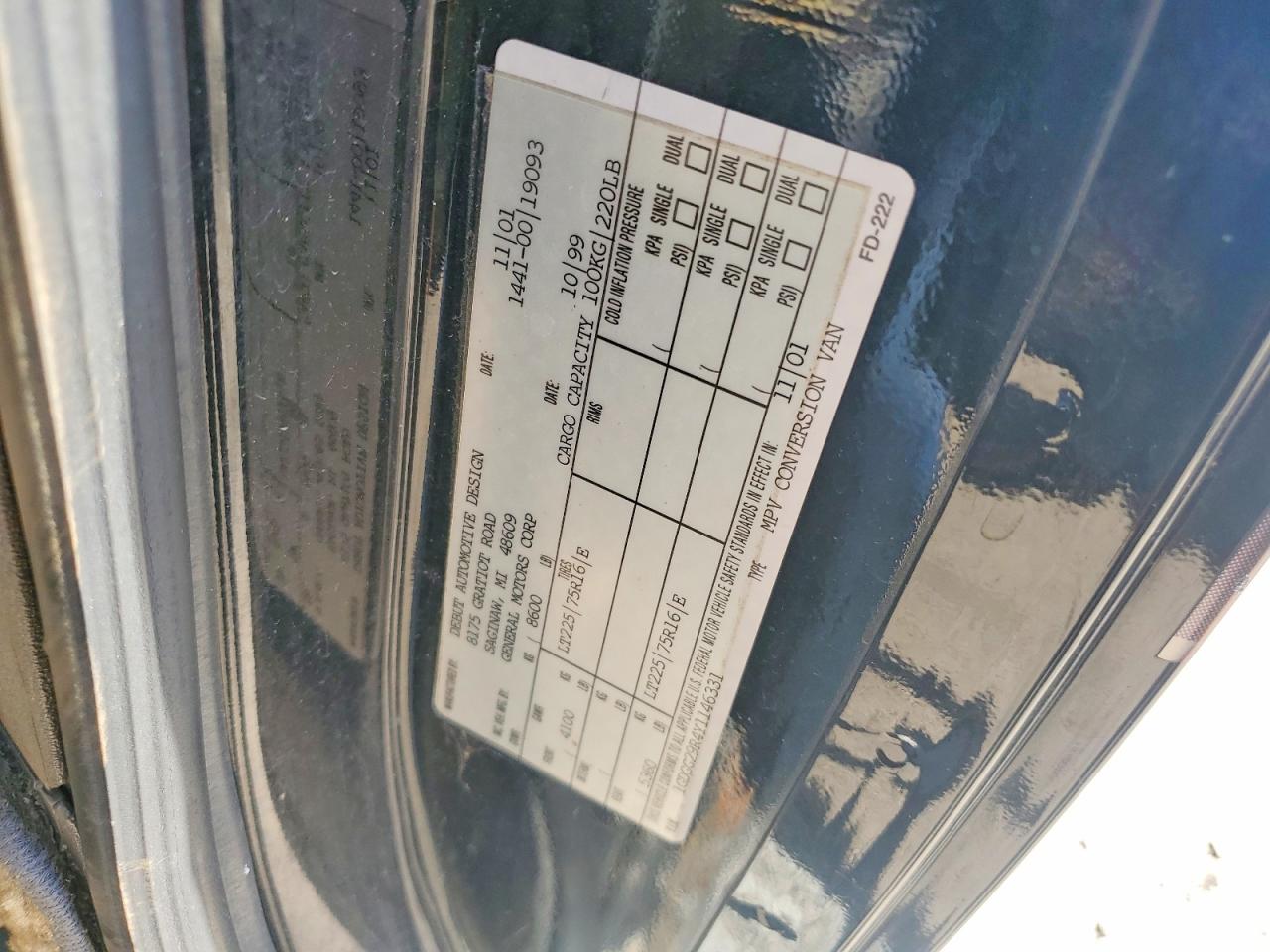 2000 GMC SAVANA