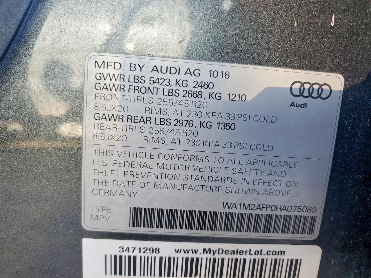 2017 AUDI Q5