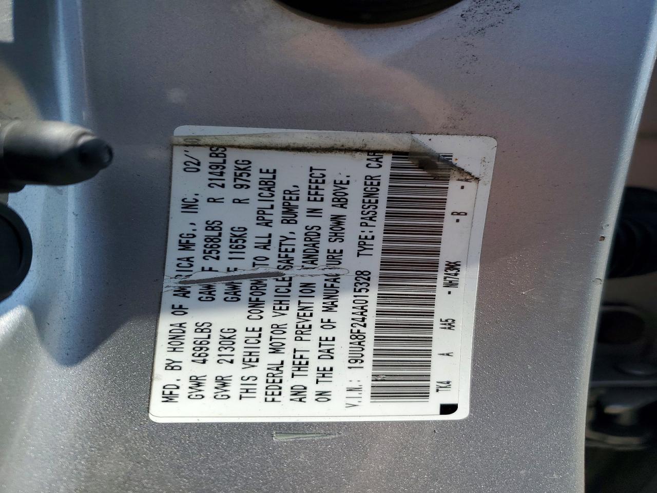 2010 ACURA TL