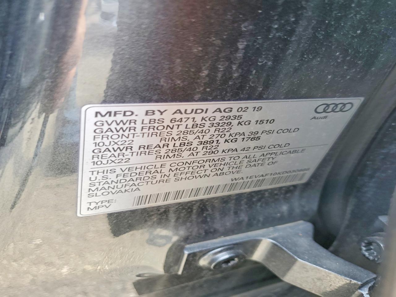 2019 AUDI Q8