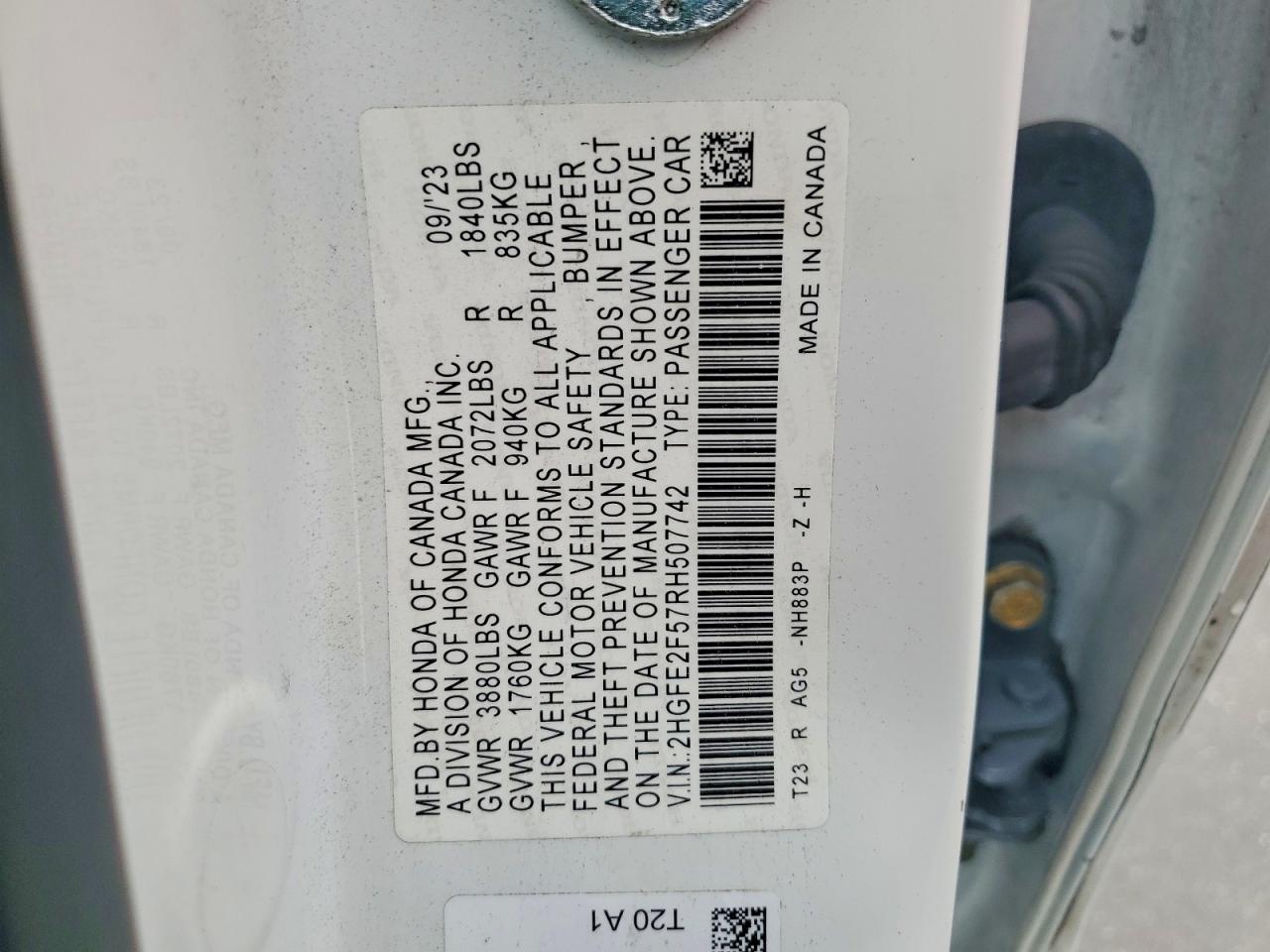 2024 HONDA CIVIC