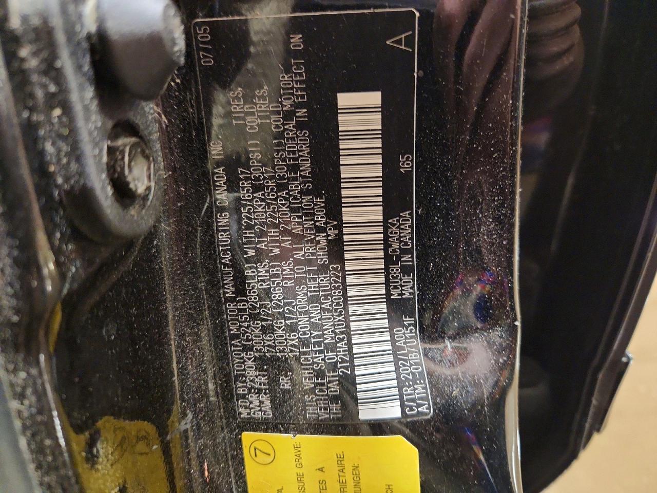 2005 LEXUS RX330