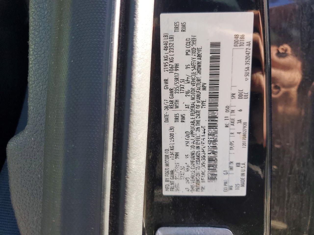 2017 FORD ESCAPE