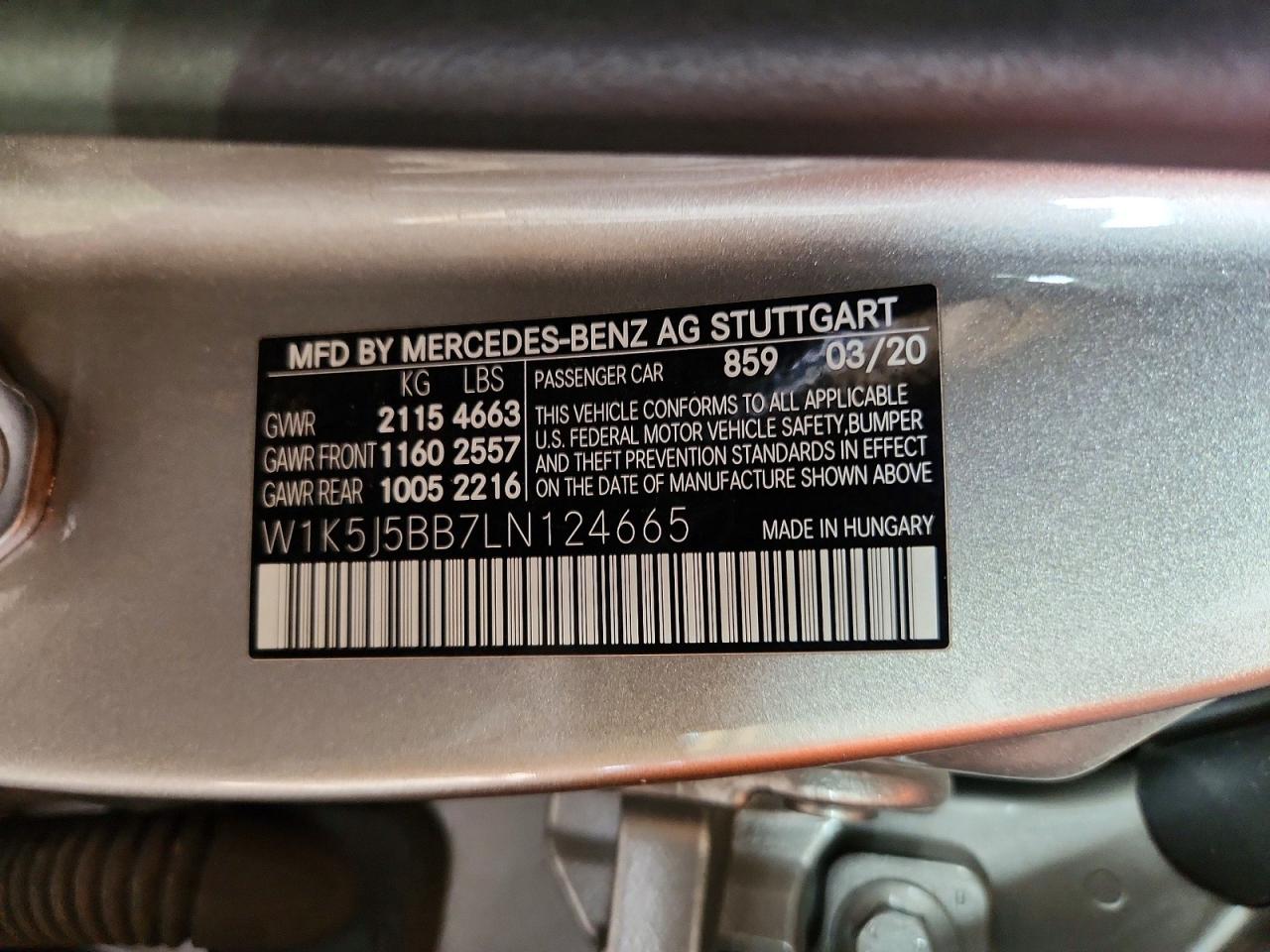 2020 MERCEDES-BENZ CLA-CLASS