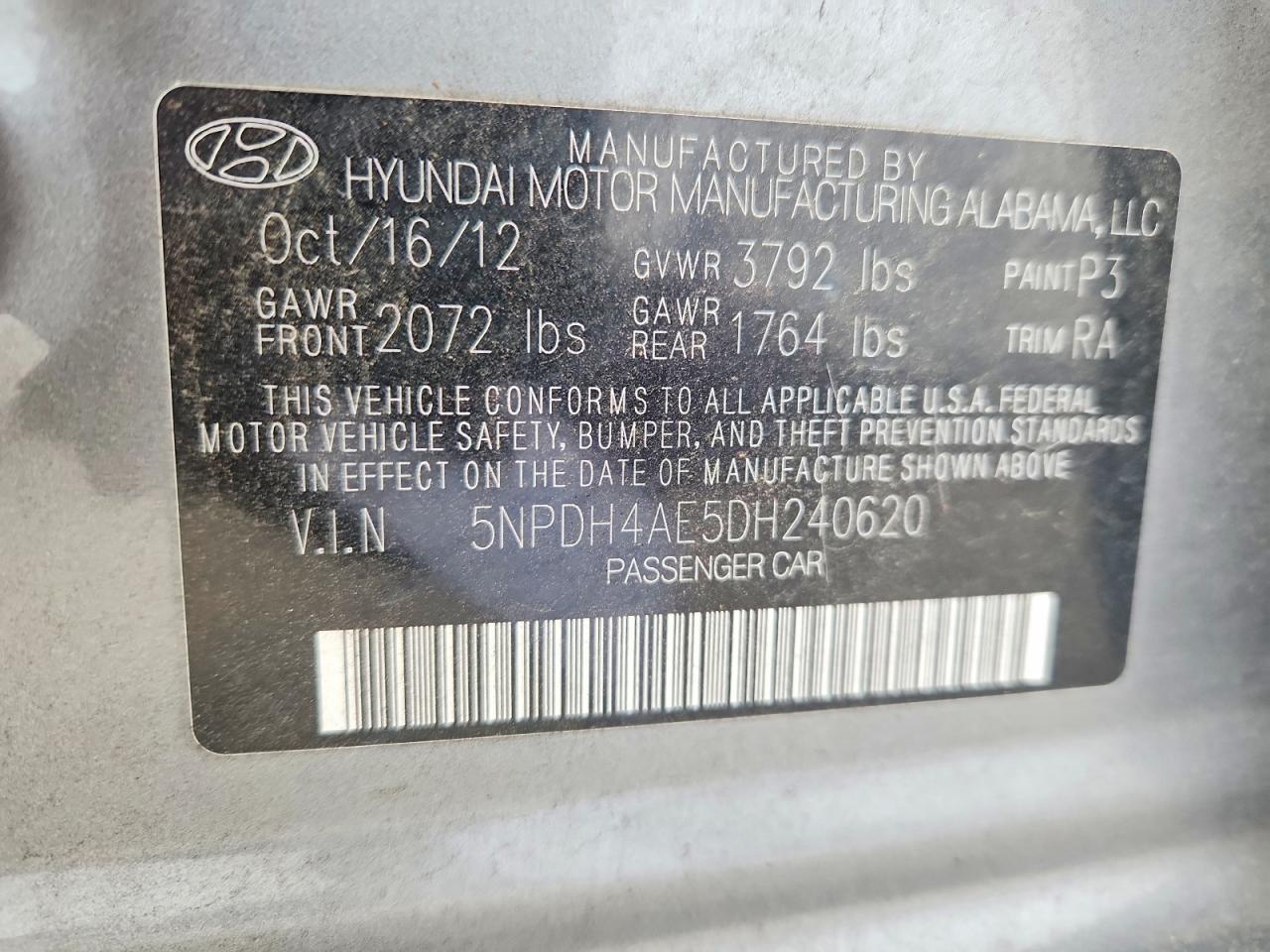 2013 HYUNDAI ELANTRA
