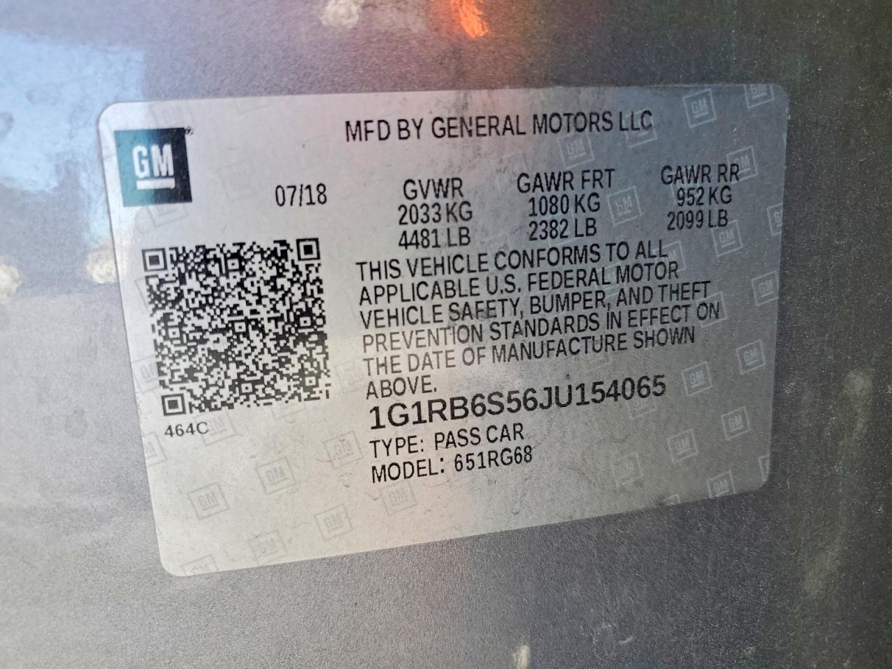 2018 CHEVROLET VOLT