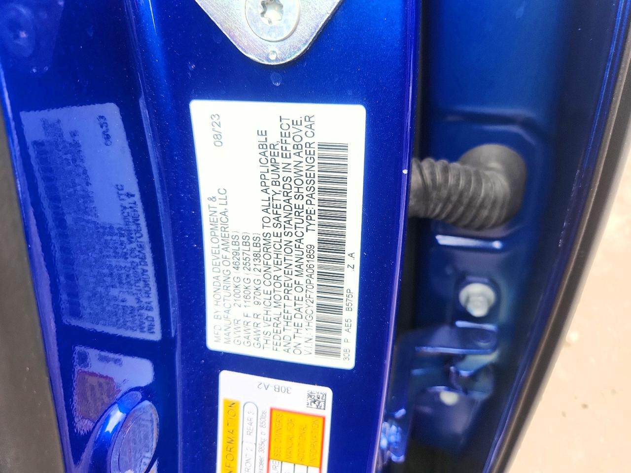 2023 HONDA ACCORD
