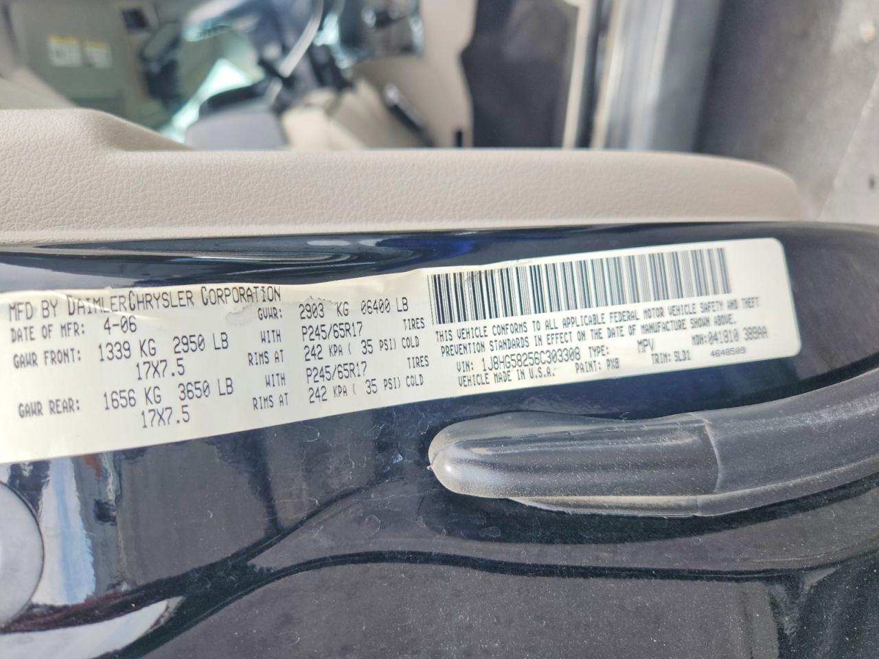 2006 JEEP COMMANDER