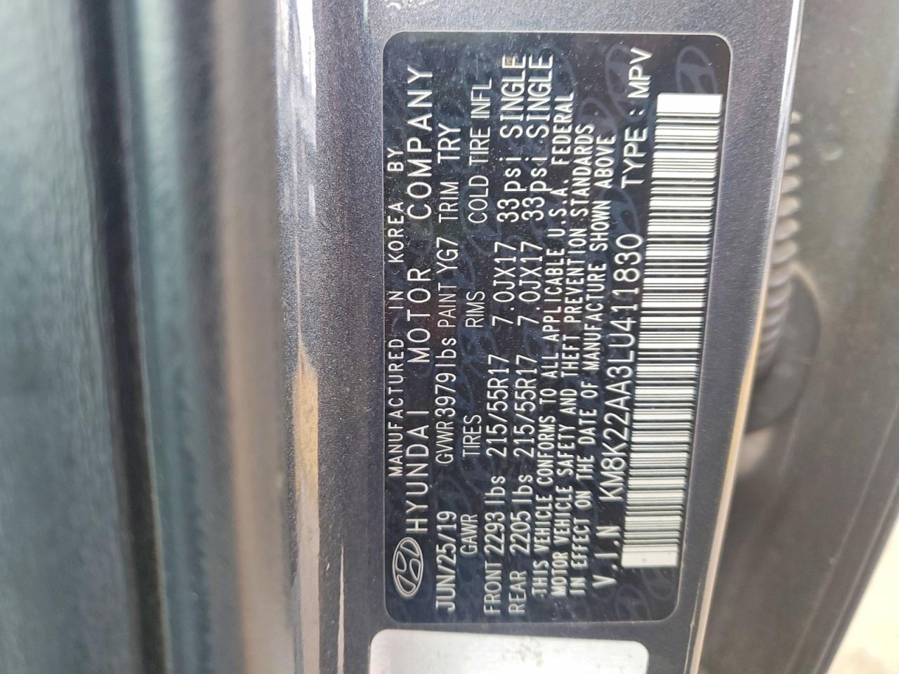 2020 HYUNDAI KONA