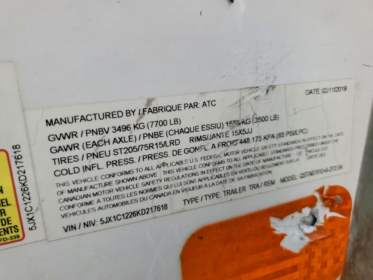 2019 ATC UNKNOWN