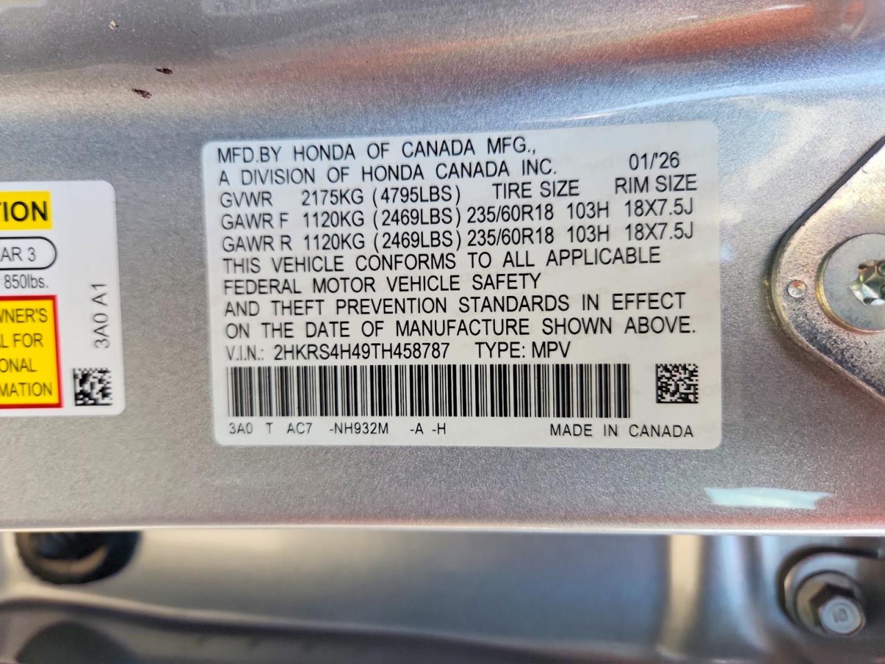 2026 HONDA CRV