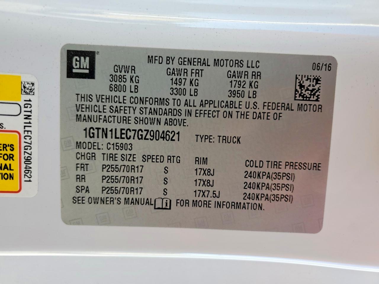 2016 GMC SIERRA