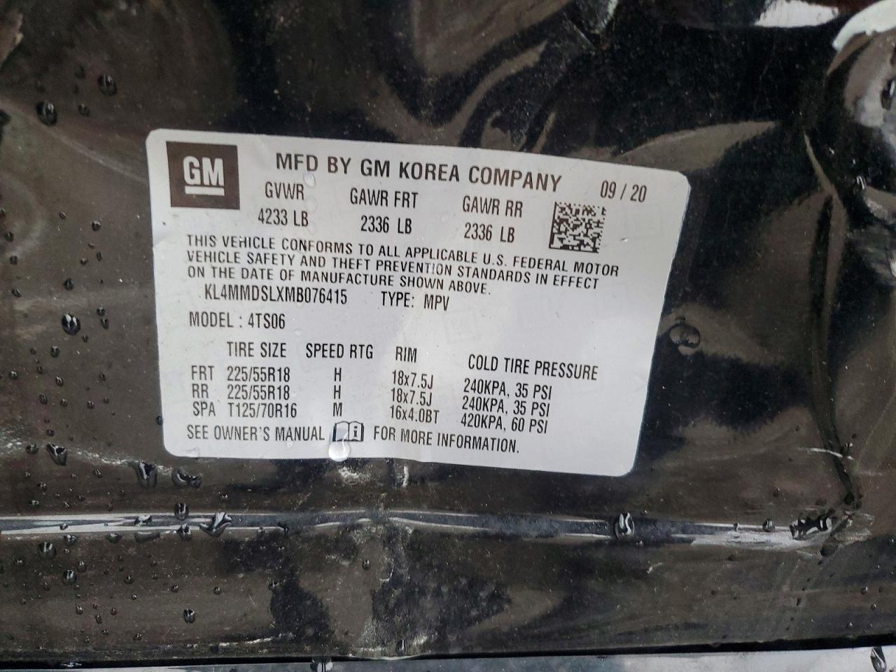 2021 BUICK ENCORE