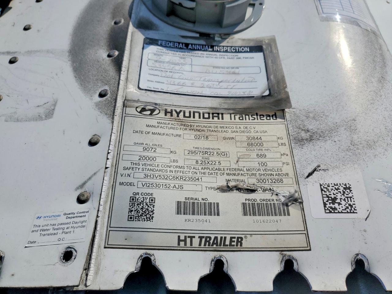 2019 HYUNDAI TRANSLEAD INC UNKNOWN