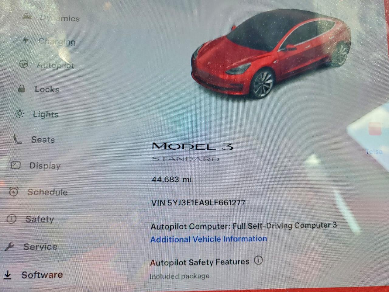 2020 TESLA MODEL 3