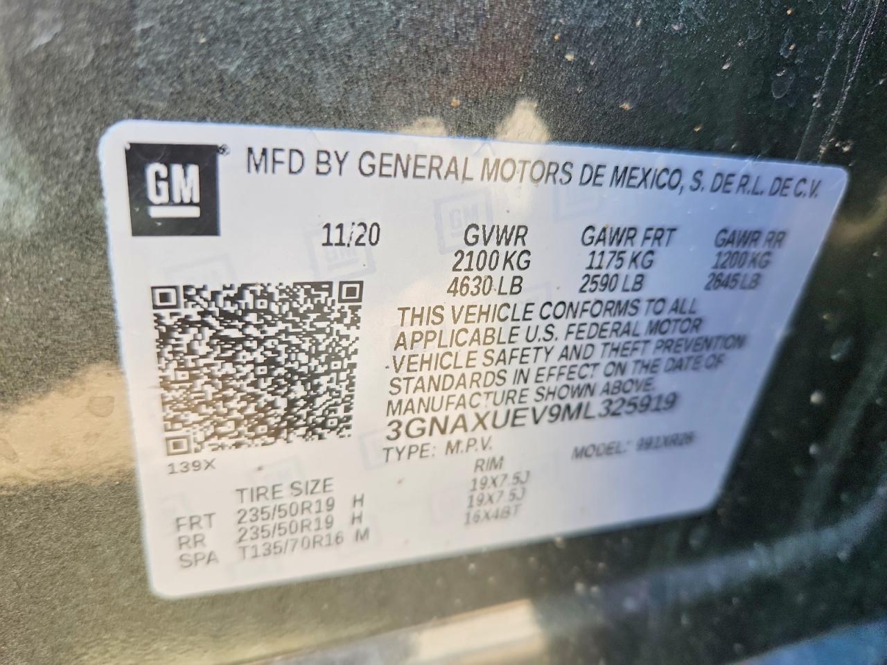 2021 CHEVROLET EQUINOX