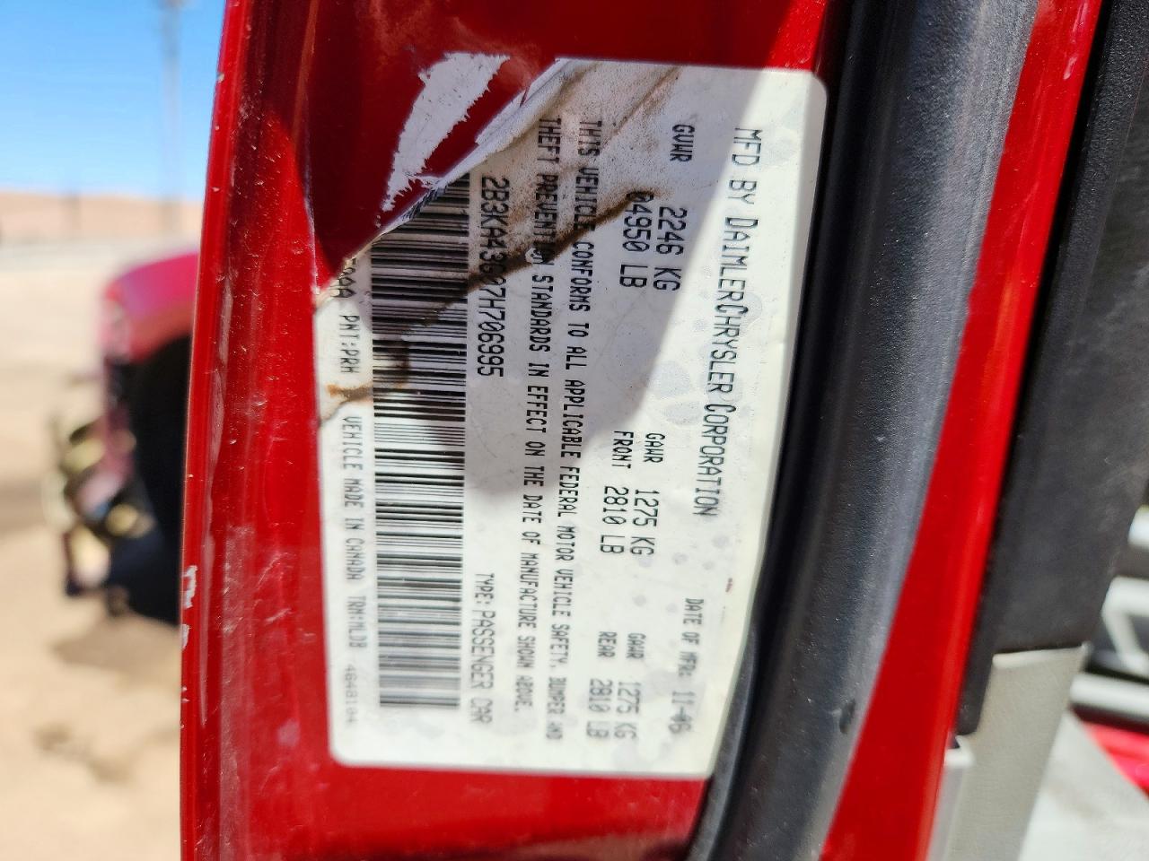2007 DODGE CHARGER