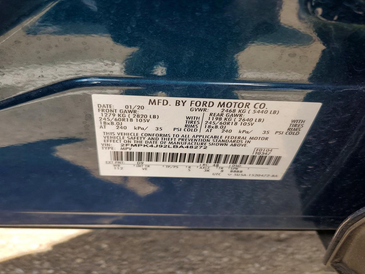 2020 FORD EDGE