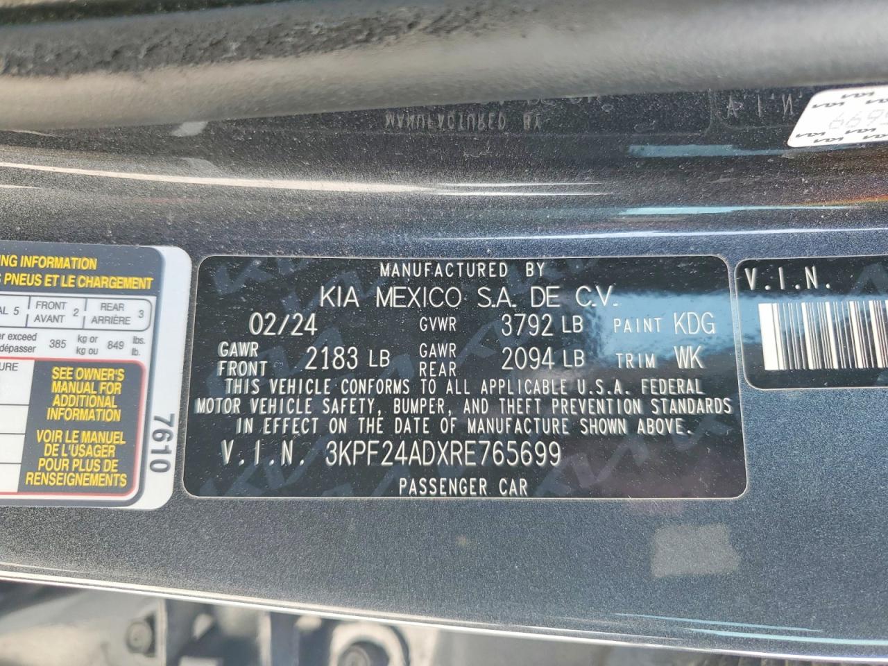 2024 KIA FORTE