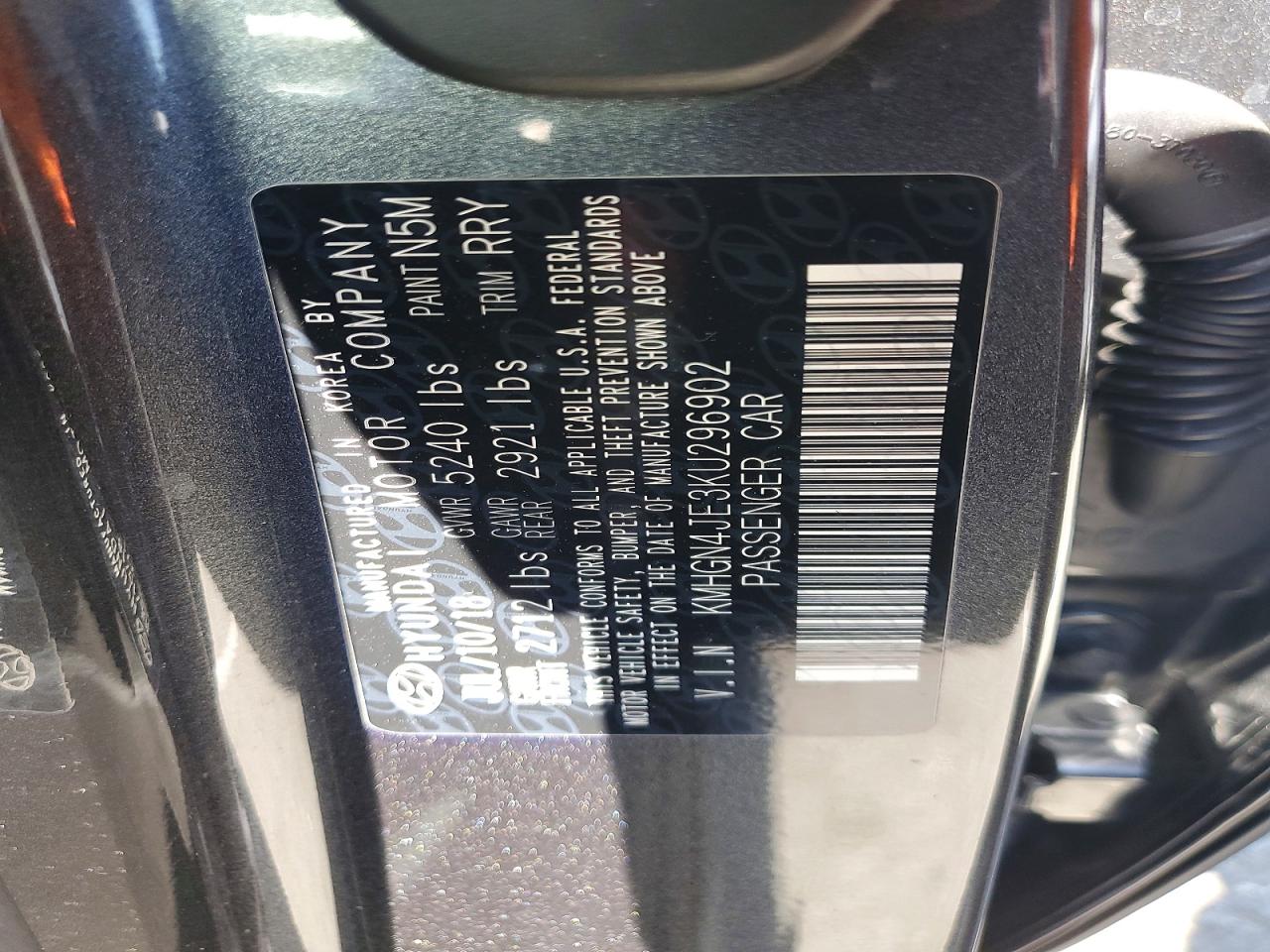 2019 GENESIS G80