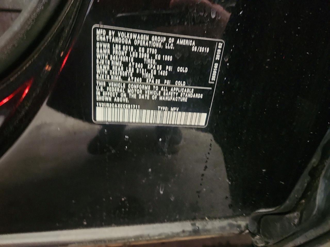 2019 VOLKSWAGEN ATLAS