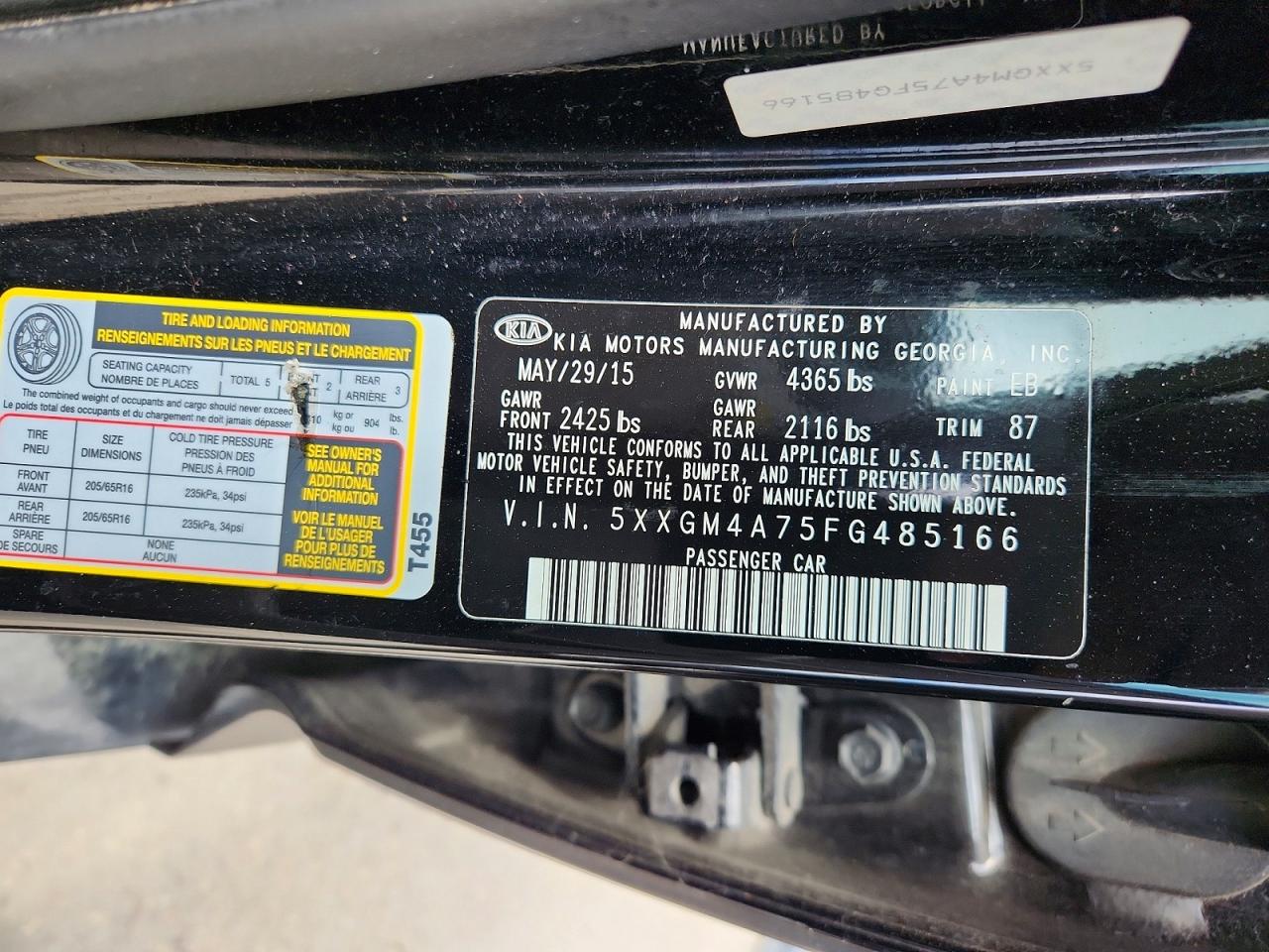 2015 KIA OPTIMA