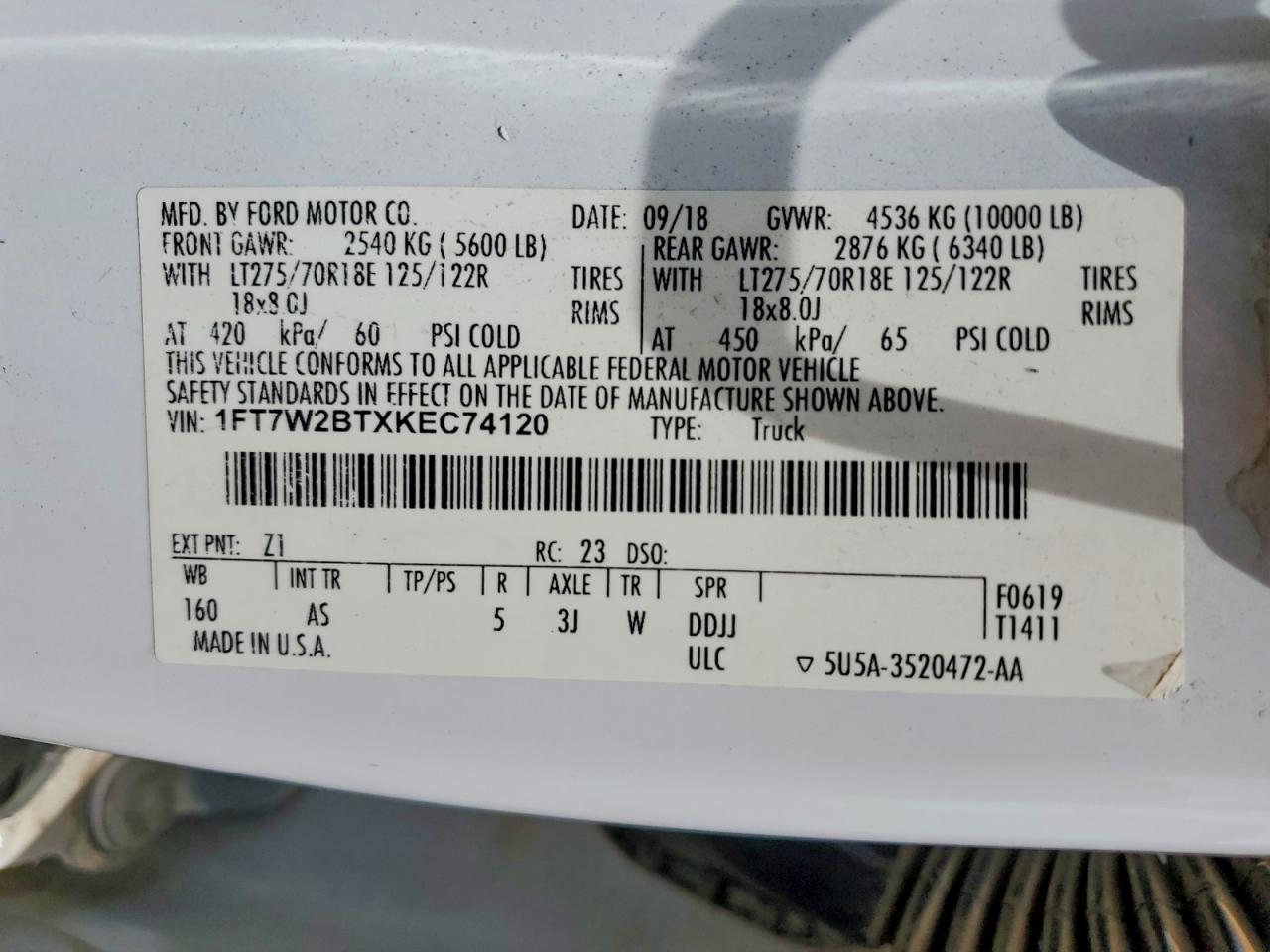 2019 FORD F250