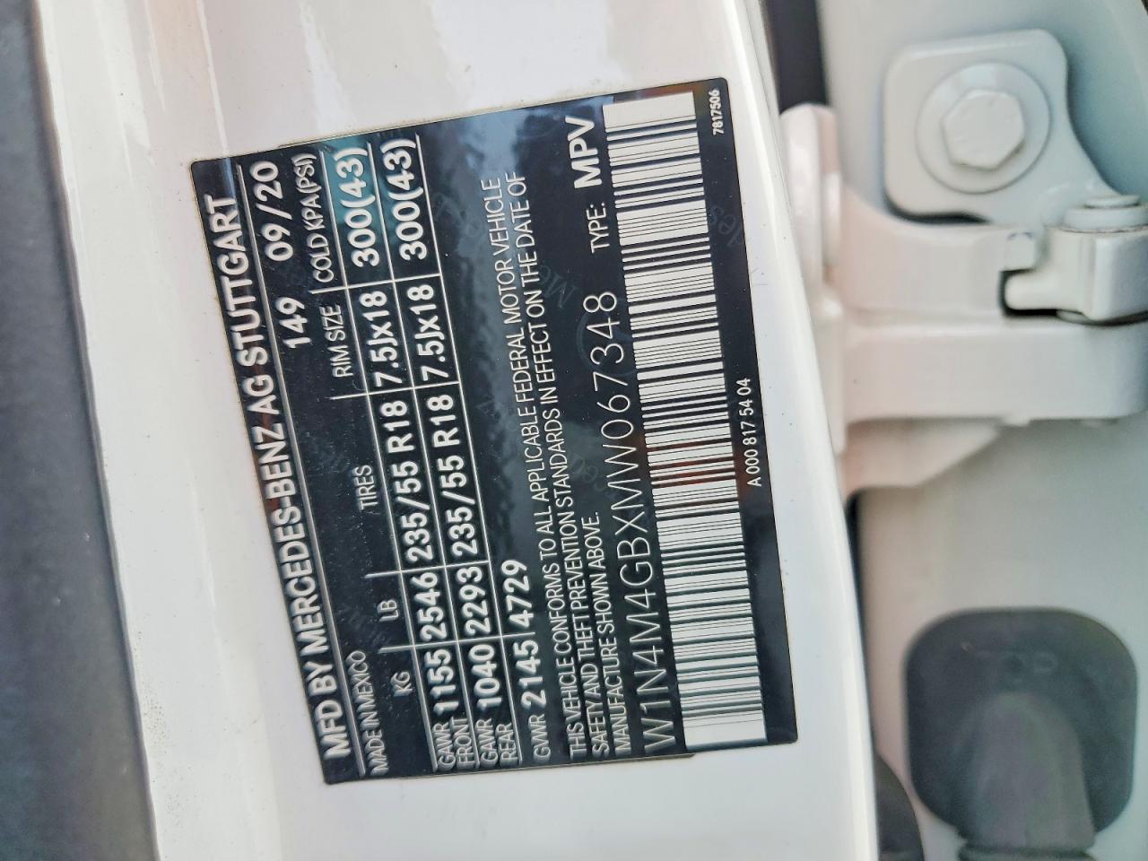2021 MERCEDES-BENZ GLB-CLASS