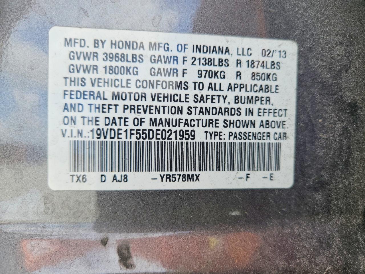 2013 ACURA ILX