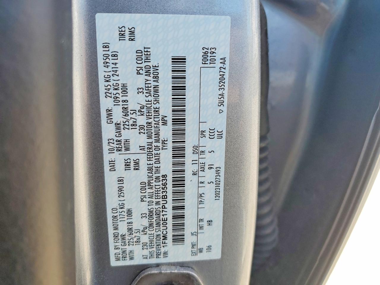 2023 FORD ESCAPE