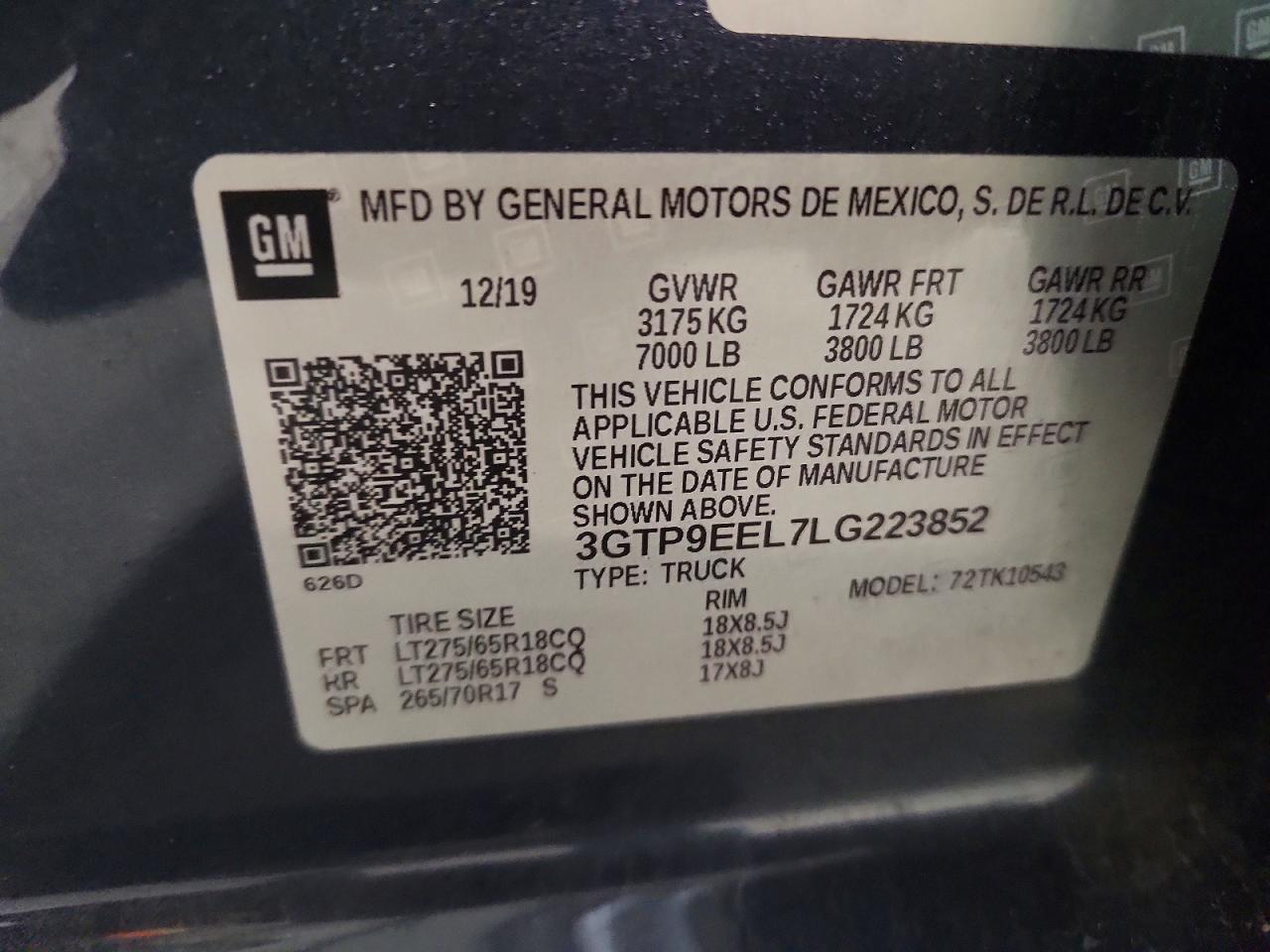 2020 GMC SIERRA