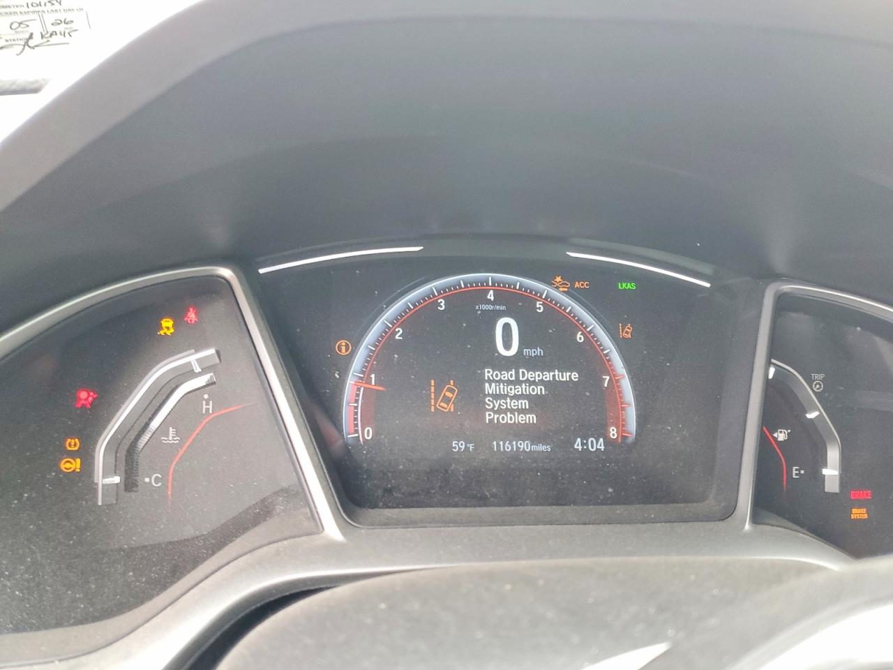 2019 HONDA CIVIC