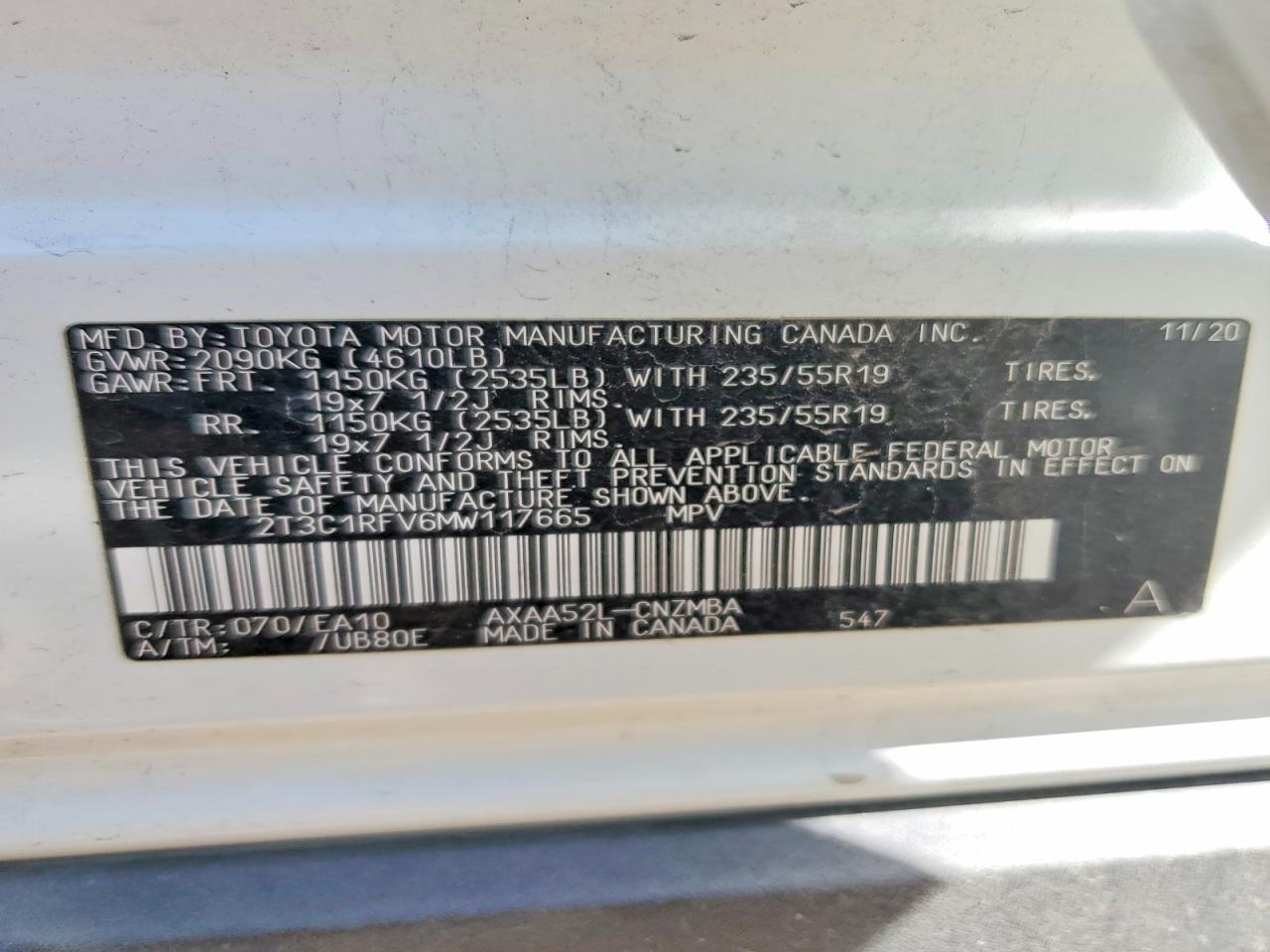 2021 TOYOTA RAV4