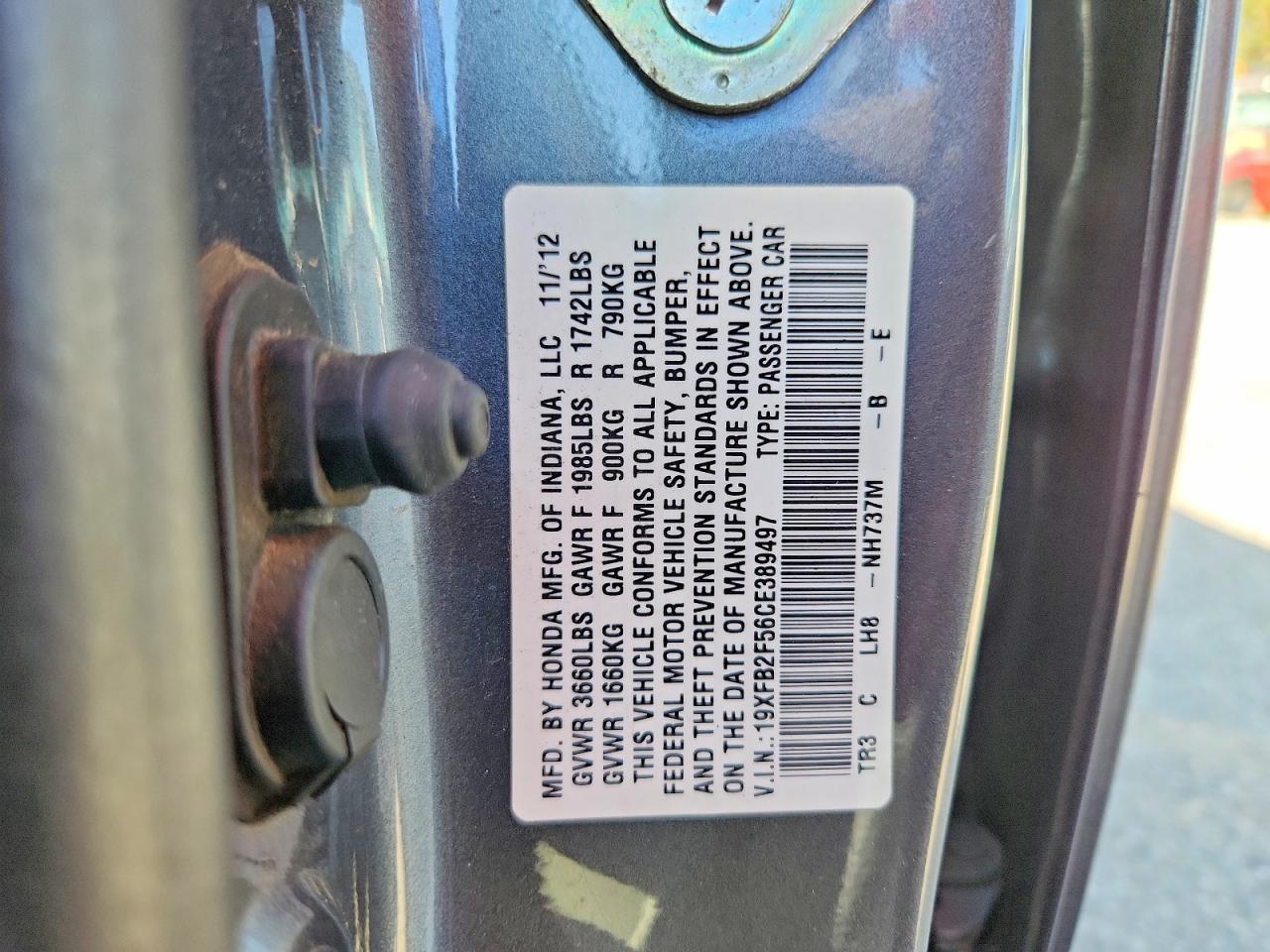 2012 HONDA CIVIC