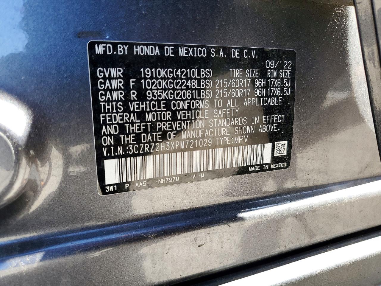 2023 HONDA HR-V