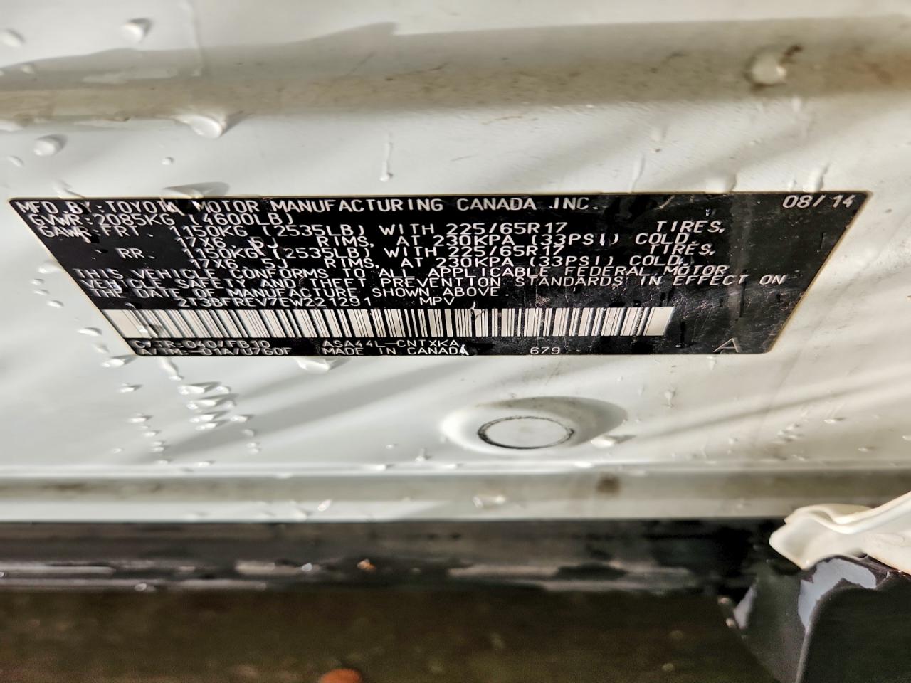 2014 TOYOTA RAV4
