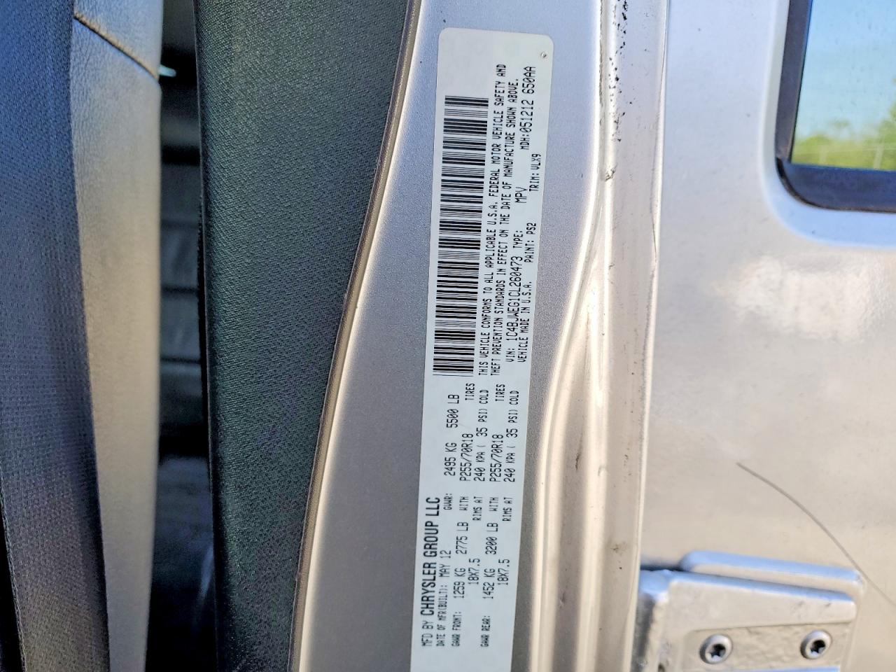 2012 JEEP WRANGLER