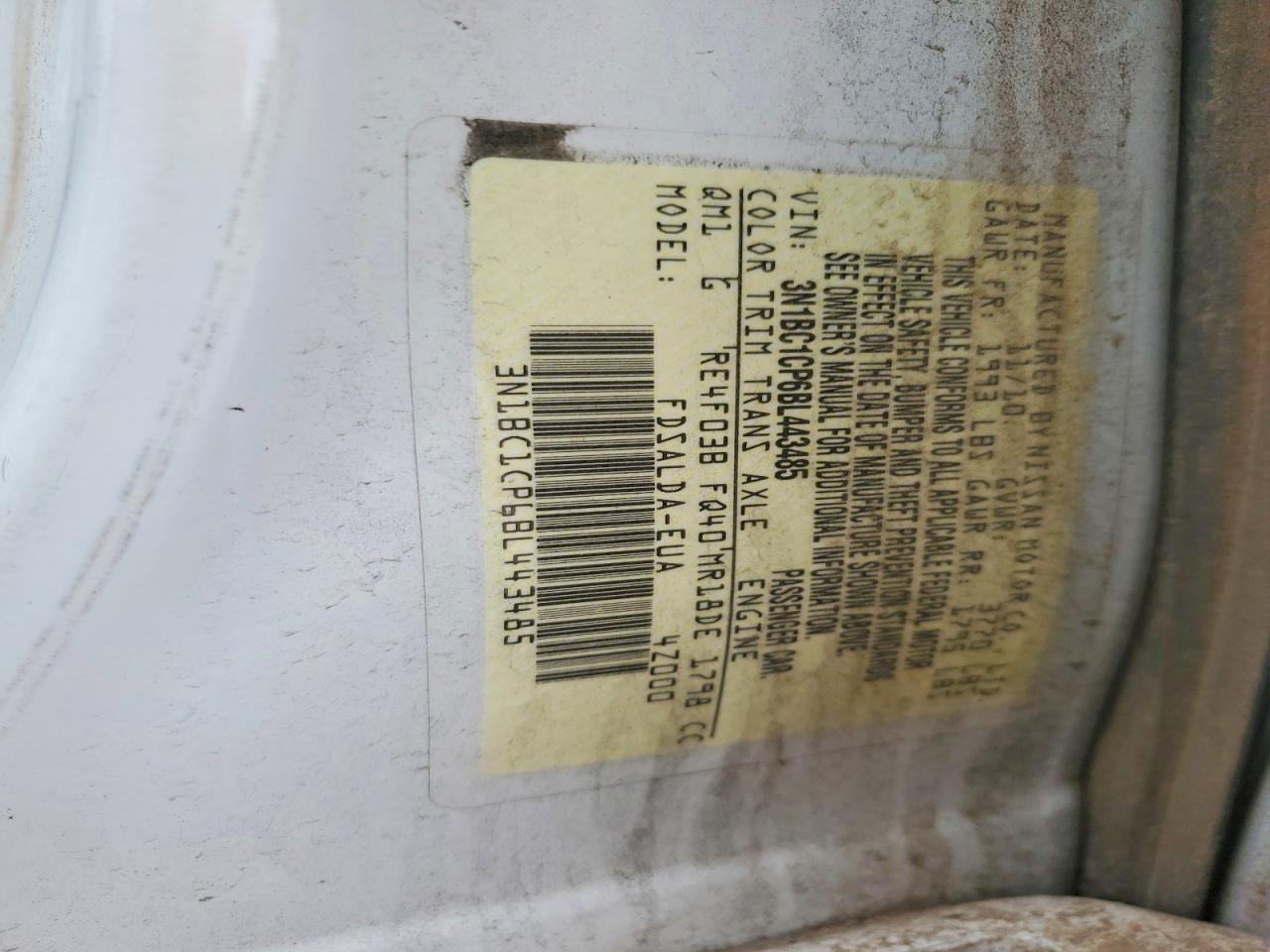 2011 NISSAN VERSA 1.8