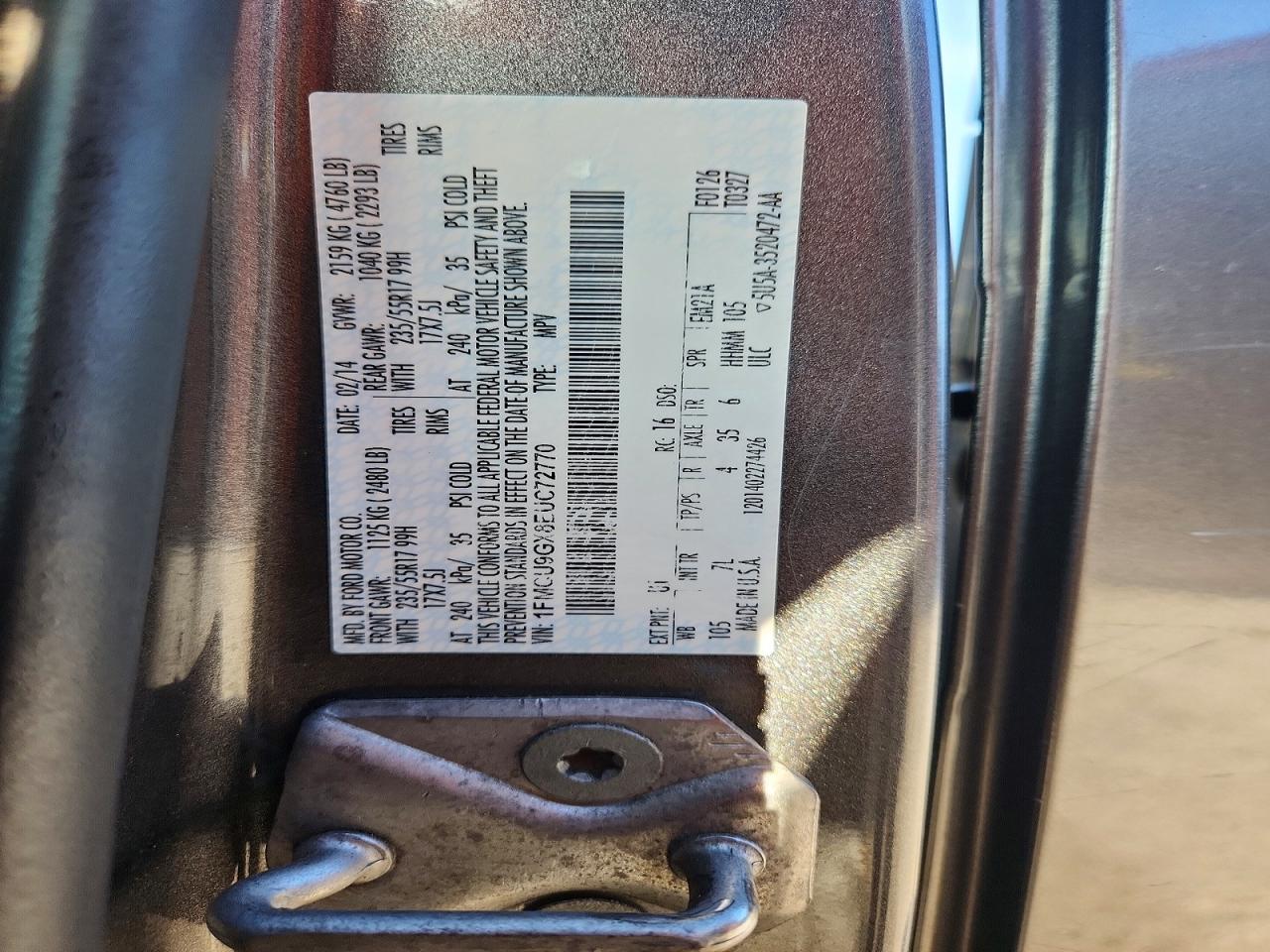 2014 FORD ESCAPE