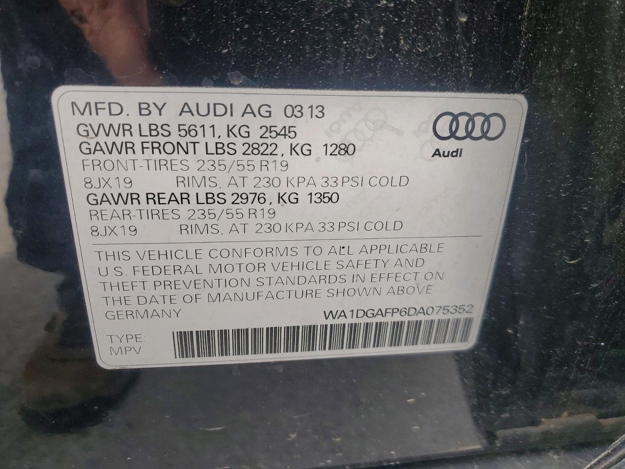2013 AUDI Q5