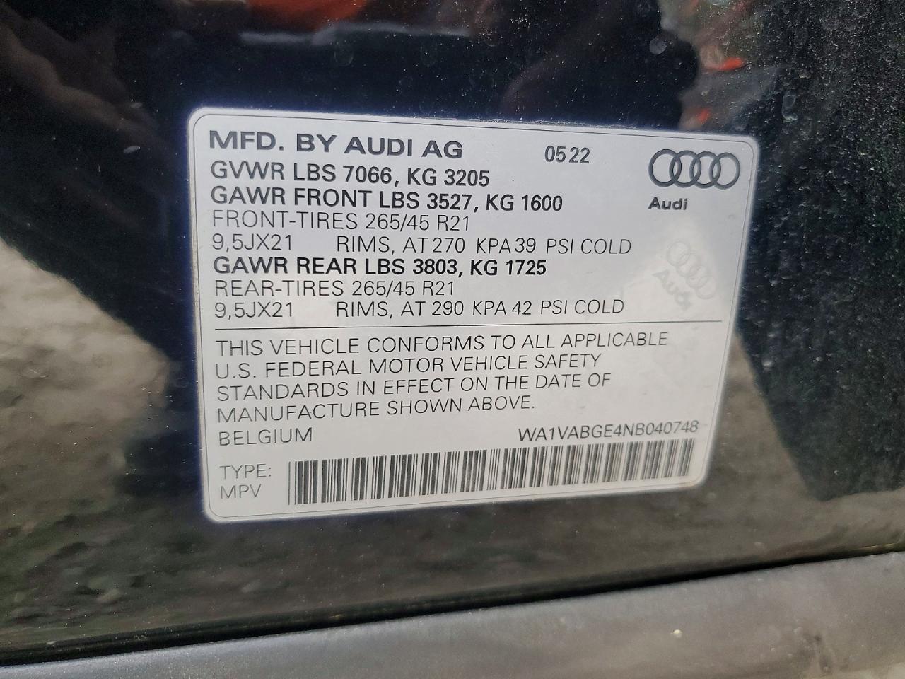 2022 AUDI E-TRON